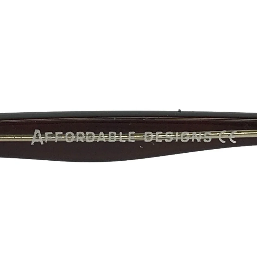 Affordable Designs Eyeglasses Frames TATE BROWN Clear Square Full Rim 52-18-140
